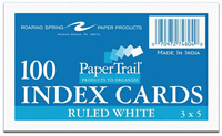 INDEX CARD ITEMS